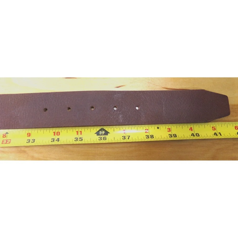 Legacy Brown‎ Leather Belt Size L with NCAA Clemson University Tiger Paw Buckle